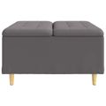 vidaXL Ottoman s Úložným Priestorom Biely 80 x 80 x 45 cm Umelá koža