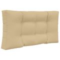 vidaXL Vankúš na vonkajšiu pohovku Polyester Béžová 80 x 80 cm