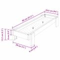 vidaXL Krmná žľab pre slede Strieborná 80 x 28 x 13.5 cm