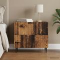 vidaXL Nočný stolík Staré drevo 62 x 34,5 x 49,5 cm Kompozitné drevo