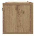 vidaXL Nástenná TV skrinka dub artisan 100x30x30 cm kompozitné drevo