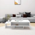 vidaXL Konferenčný stolík, biely 105x55x32 cm, kompozitné drevo
