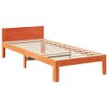 vidaXL Posteľ bez matraca voskovo hnedá 90x200 cm masívna borovica