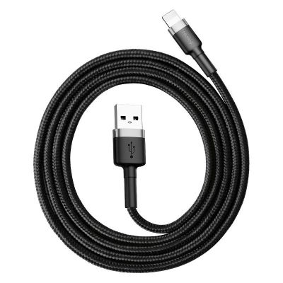Baseus Cafule USB Lightning kábel 2,4 A 1 m (sivý+čierny)