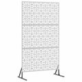 vidaXL Záves na zabezpečenie súkromia 100 x 50 x 180 cm Strieborná