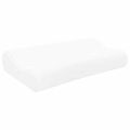 vidaXL Spací vankúš 50 x 30 x 10,5 cm Stredný Pamäťová pena Biela