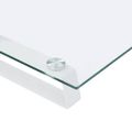 vidaXL Stojan na monitor biely 80x35x8 cm tvrdené sklo a kov