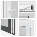 vidaXL Otočné a sklopné okno do suterénu RISOR 60 x 80 cm PVC a sklo