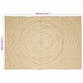 vidaXL Koberec do oblasti Biela 200 x 290 cm Juta