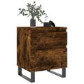 vidaXL Nočné stolíky 2 ks dymový dub 40x35x50 cm kompozitné drevo