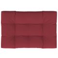 vidaXL Podložka na paletový nábytok 120x80x12cm, vínovo červená, látka