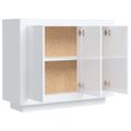 vidaXL Komoda lesklá biela 92x35x75 cm spracované drevo