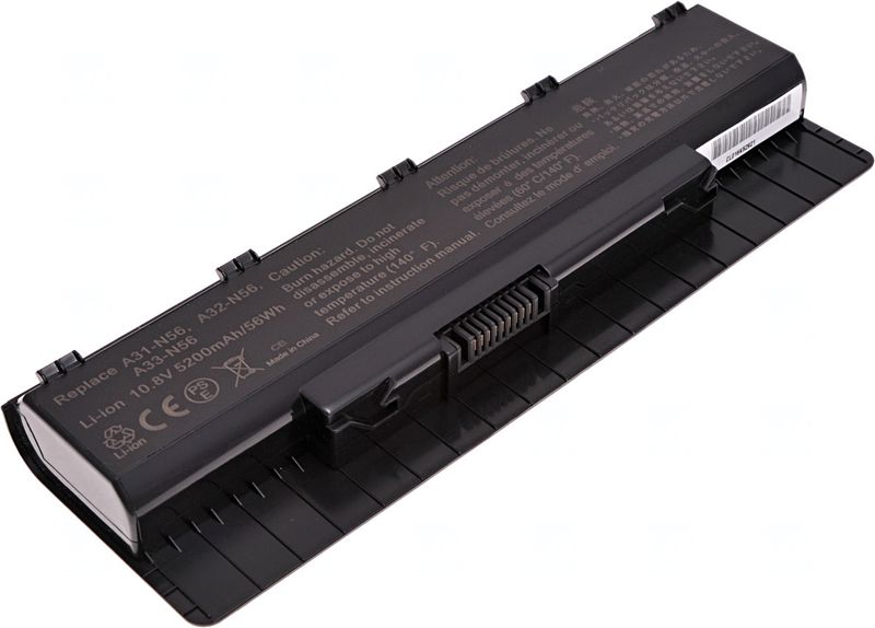 Batéria T6 Power pre Asus N46, N56, N76, 5200mAh, 56Wh, 6cell