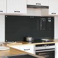 vidaXL Kuchynský obklad 2 ks Tmavo šedá 70 x 60 cm tvrdené sklo
