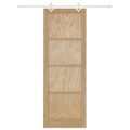 vidaXL Posuvné dvere Prírodná a biela 83 x 232 cm Borovicový masív