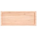 vidaXL Stolová doska 100x40x(2-4) cm neošetrený dubový masív