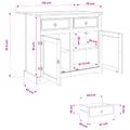 vidaXL Kuchynský ostrovný set 2 ks Medový vosk 112 x 70 x 91,5 cm