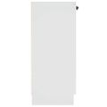 vidaXL Komoda biela 60x30x70 cm spracované drevo