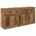vidaXL Komody 2 ks Staré drevo 70 x 35,5 x 67,5 cm Kompozitné drevo