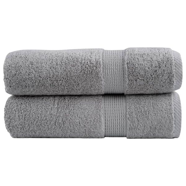 vidaXL Prémiové utierky na ruky SOLUND 2 ks sivé 50x100 cm 600 g/m²