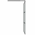 vidaXL Sprchová zástena 100x195 cm tmavé ESG sklo čierna