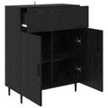 vidaXL Servírovacia skriňa Čierny dub 69,5 x 34 x 90 cm