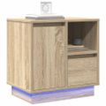 vidaXL Nočný stolík Sonoma dub 50 x 34,5 x 50 cm Kompozitné drevo