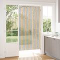 vidaXL Záves proti hmyzu z chenille Šedá a béžová 100 x 200 cm 100% PP