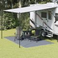 vidaXL Koberec do stanu Modrá a šedá 400 x 250 cm Polyetylén