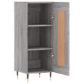 vidaXL Komoda sivý dub sonoma 34,5x34x90 cm spracované drevo