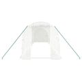 vidaXL Fóliovník s oceľovým rámom biely 16 m² 8x2x2 m