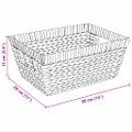 vidaXL Úložné košíky 2 ks Vodný hyacint 38 x 28 x 15 cm Prírodná