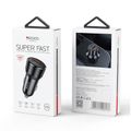 Yesido car charger Y64 50W fast charging usb-a+c black