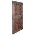 vidaXL Dvere 90x210 cm, borovicový masív, tmavohnedé