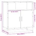 vidaXL Komoda sivá sonoma 68x35x76 cm kompozitné drevo