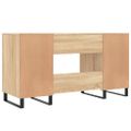 vidaXL Stôl dub somoma 140x50x75 cm kompozitné drevo