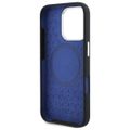 Mercedes puzdro pre iPhone 16 Pro 6,3" MEHMP16L23SUMBK Hardcase Silicone Blue Stripe MagSafe čierne
