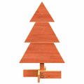 vidaXL Drevený vianočný stromček voskovohnedý 60 cm masívna borovica