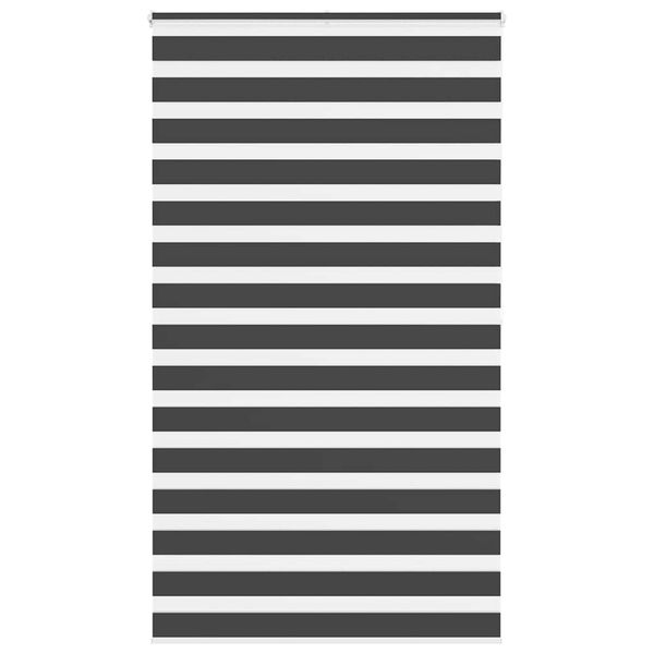 vidaXL Zebra roleta čierna 120x200 cm šírka látky 115,9cm polyester