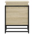 vidaXL Úložný box s vekom dub sonoma 40x40x51,5 cm kompozitné drevo