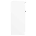 vidaXL Komoda biela 60x30x70 cm spracované drevo