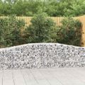 vidaXL Oblúkový gabionový kôš 20 ks 400x50x60/80 cm pozinkované železo