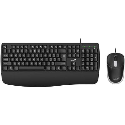 GENIUS KM-123, Klávesnica + myš, USB-A, čierna