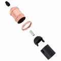 vidaXL držiaky lámp 2 ks Rose Gold E27