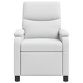 vidaXL Masážne relaxačné kreslo Biela Látka