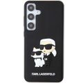 Puzdro Karl Lagerfeld pre Samsung Galaxy S24 KLHCS24S3DRKCNK čierne HC 3D RUBBER KC NFT