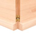 vidaXL Stolová doska 220x60x(2-4) cm neošetrený dubový masív