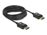 Delock Coaxial - Kábel obrazovky - DisplayPort (M) do DisplayPort (M) - DisplayPort 1.4 - 5 m - podpora 8K - čierna