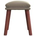 vidaXL Podnožka bledosivá 45x29,5x35 cm zamatová