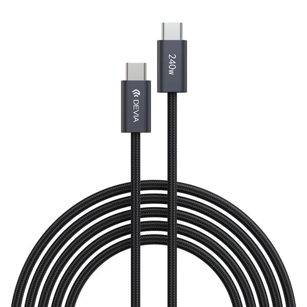 Kábel Devia Extreme EC652 PD USB-C - USB-C 2,0 m 240W čierny